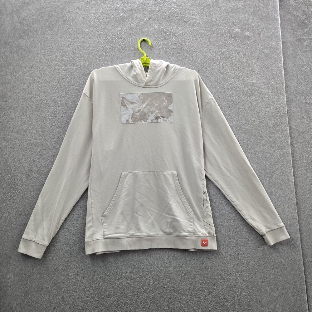 Riot Games Men‎ Hoodie 2XL Light Gray Valorant Ignition Pullover